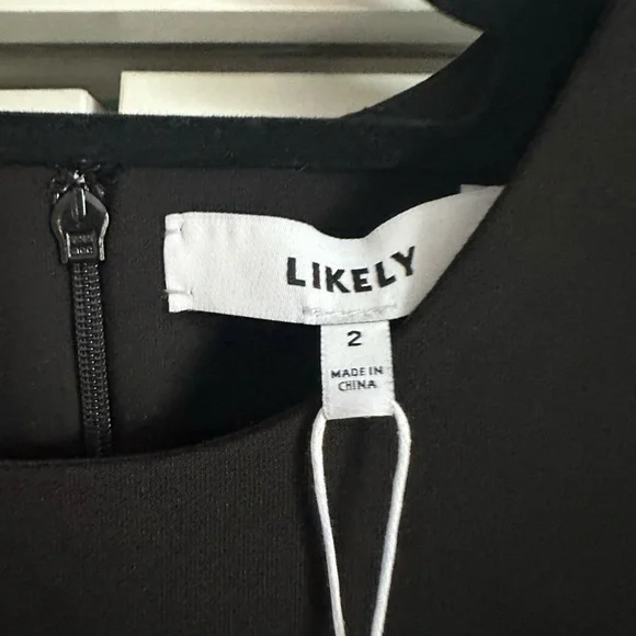 NWT 🖤 Likely Decklin Black Cocktail Dress - Picture 4 of 6